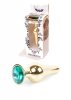 Plug-Jewellery Gold BUTT PLUG- Green